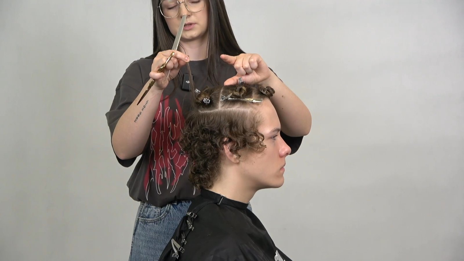 Square Curly Cut